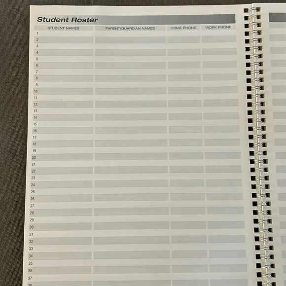 Hammond & Stephens teacher lesson plan book & student development 40 weeks 6 sub - Picture 3 of 6